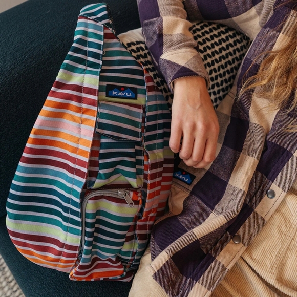 Kavu Multicolor Striped Backpack - Picture 7 of 7
